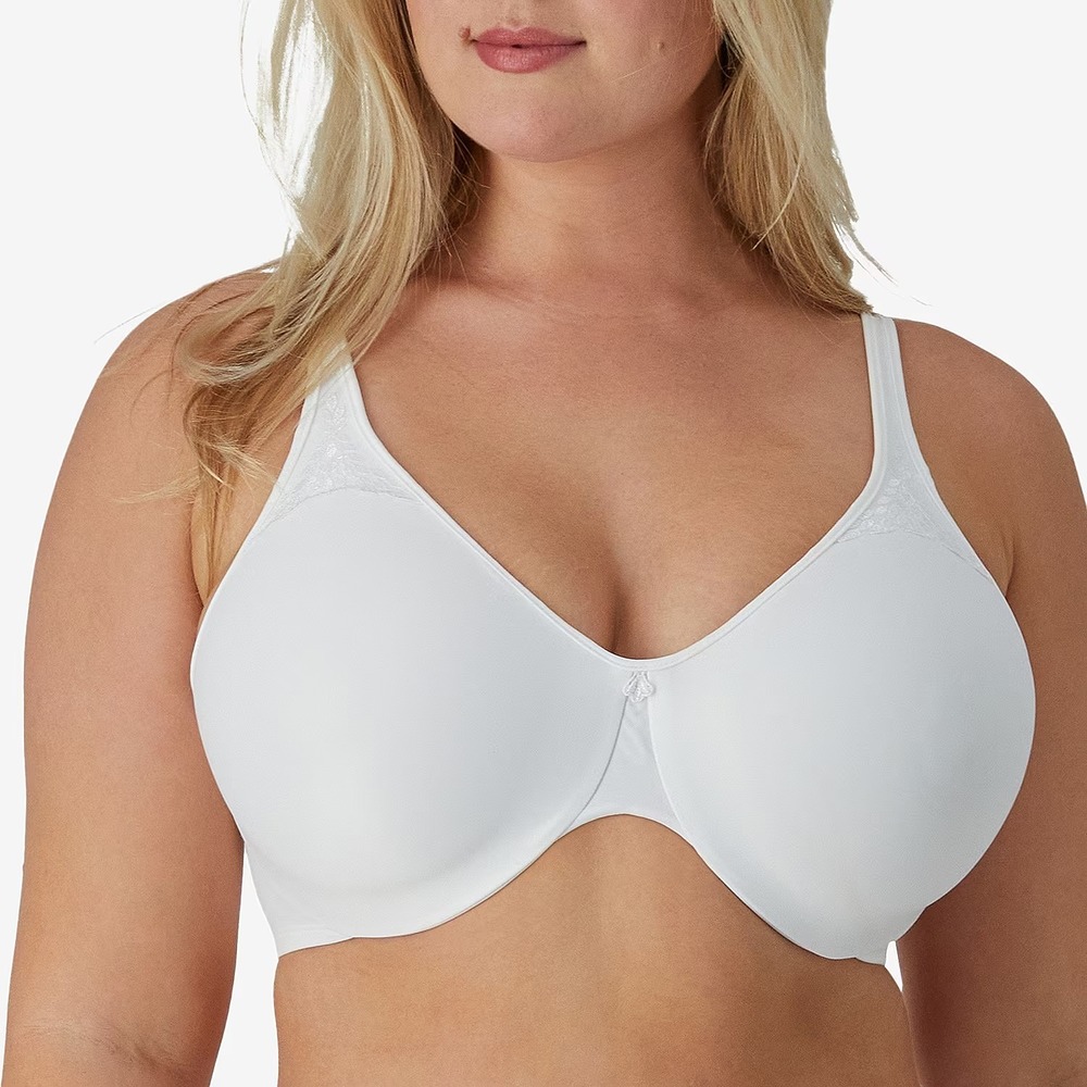 NWT Bali Passion For Comfort White 44DD Full Coverage Minimizer Bra DF3385
